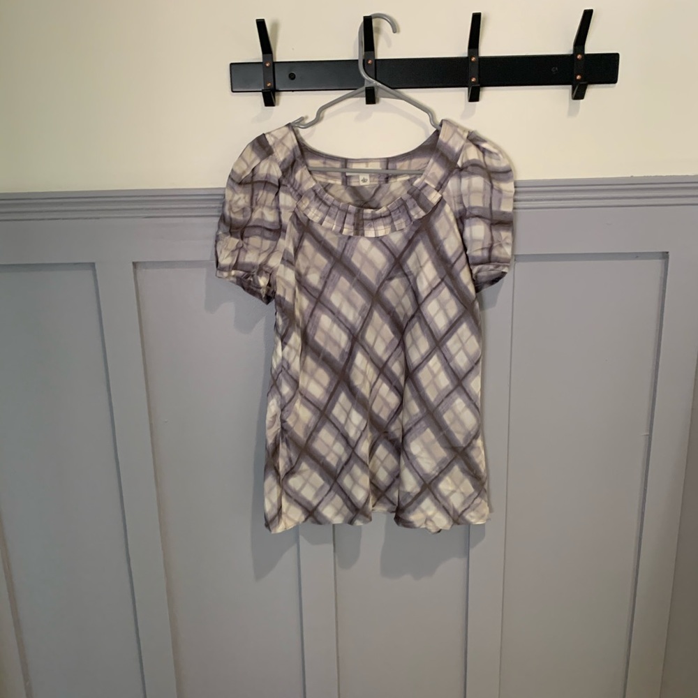 BR perfect argyle blouse